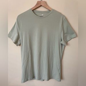 H&M slim fit sea foam green t-shirt